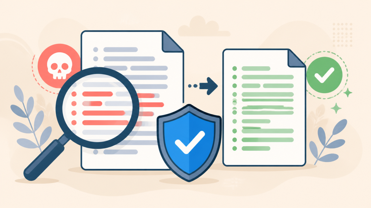 Inspecting and safely cleaning a hacked WordPress wp-config.php file