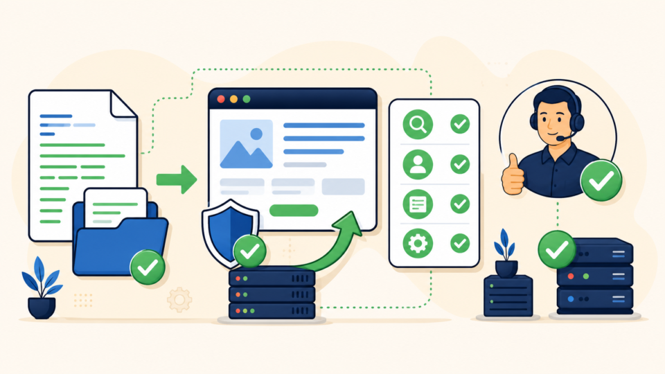 Clean WordPress rebuild verification and hosting provider review before restoring access
