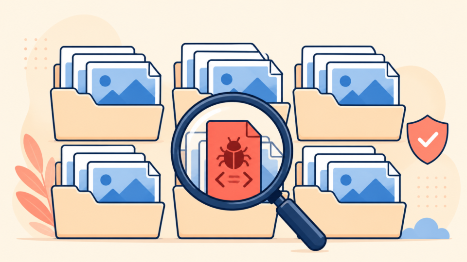 Inspecting WordPress uploads folders for suspicious executable malware