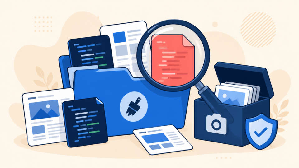 Preserving and inspecting infected WordPress theme files before cleanup