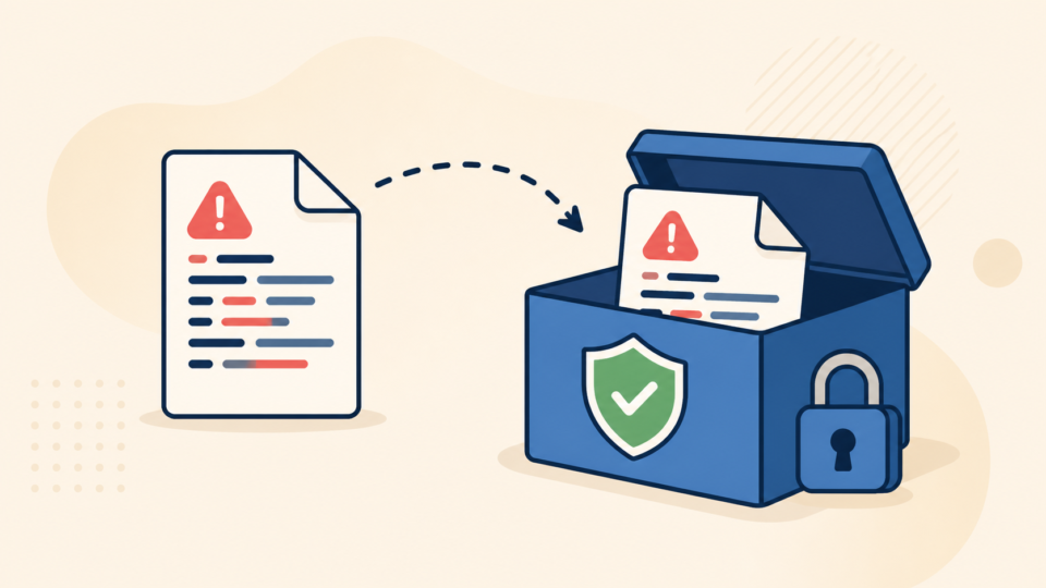 Secure evidence copy of a suspicious WordPress configuration file before cleanup