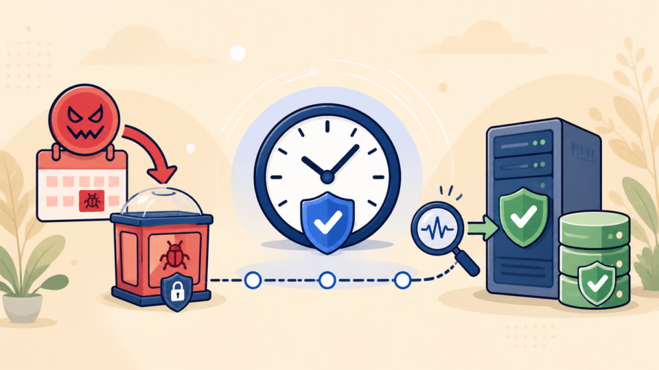 Quarantining a malicious WordPress scheduled task and verifying a clean server and database