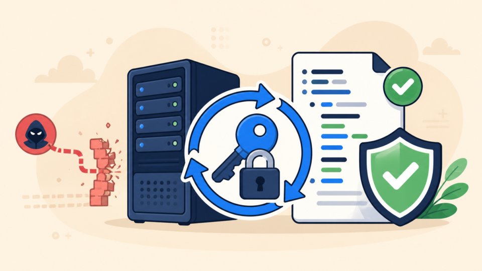 Rotating WordPress security keys and closing the attack path after wp-config cleanup