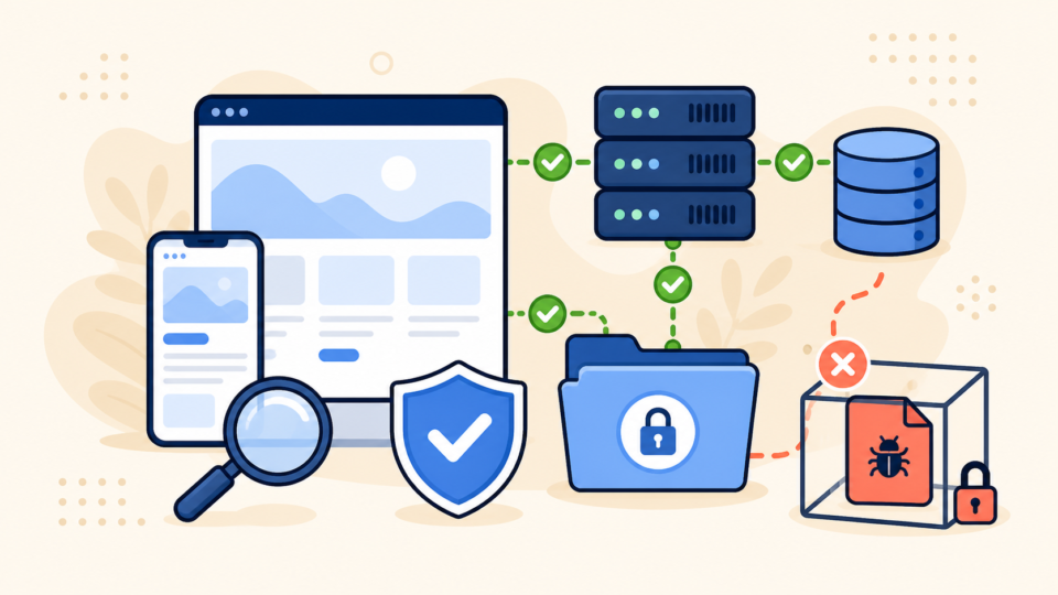 Verifying a clean WordPress theme replacement across website server and database