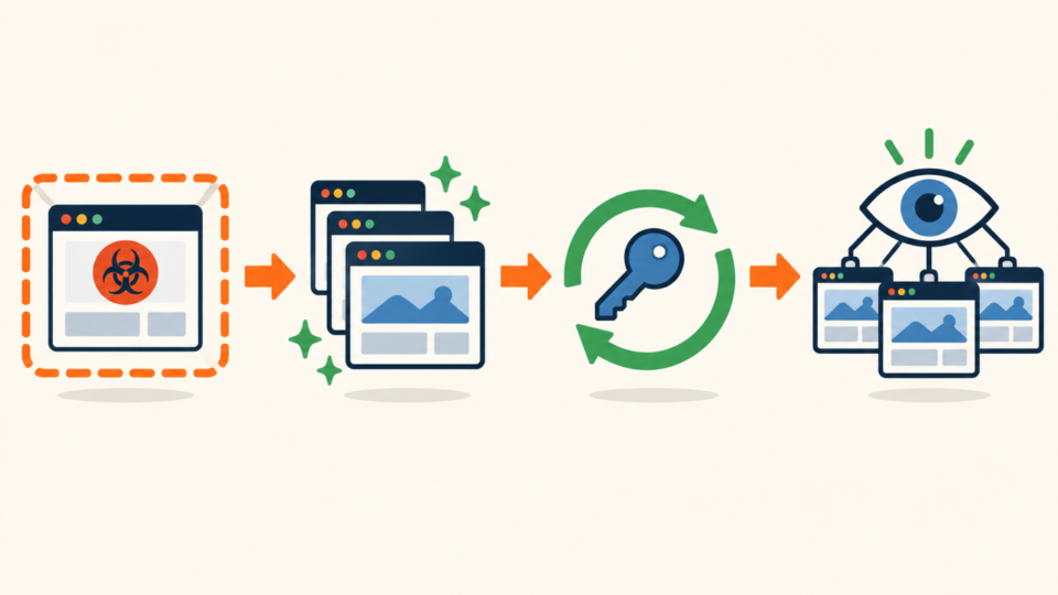 Isolating infected sites and rebuilding every WordPress installation in a safe order