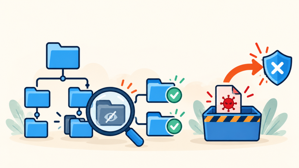 Inspecting and quarantining malicious files found in a WordPress .well-known directory