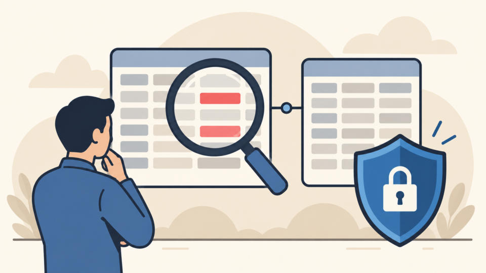 Read-only inspection of wp_posts and wp_postmeta highlighting suspicious SEO spam records