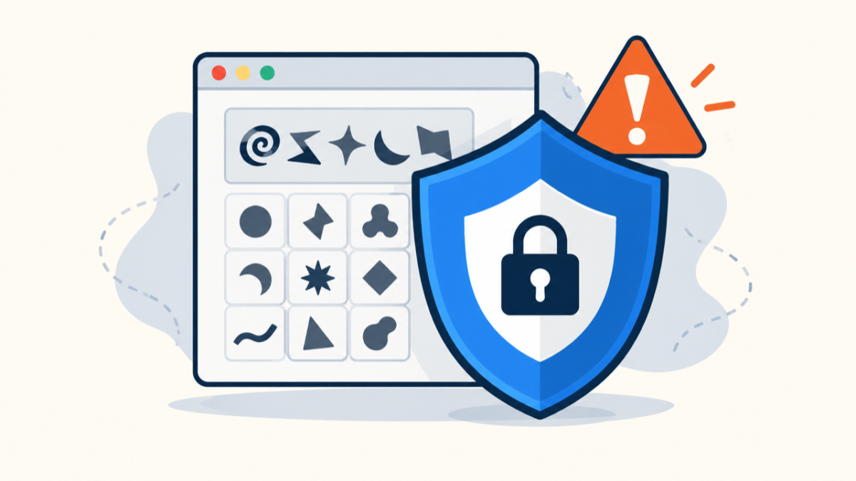 Fake CAPTCHA malware blocked by a security shield on a compromised WordPress website