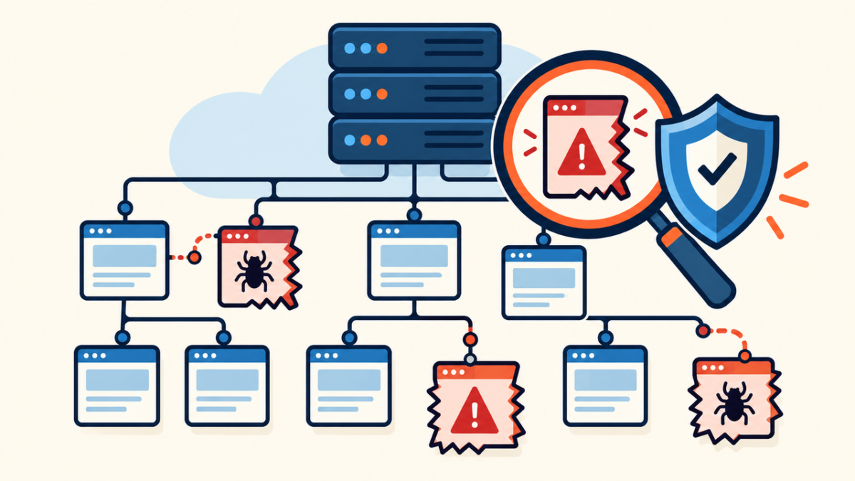 WordPress sitemap spam exposed around a protected website server during a security investigation