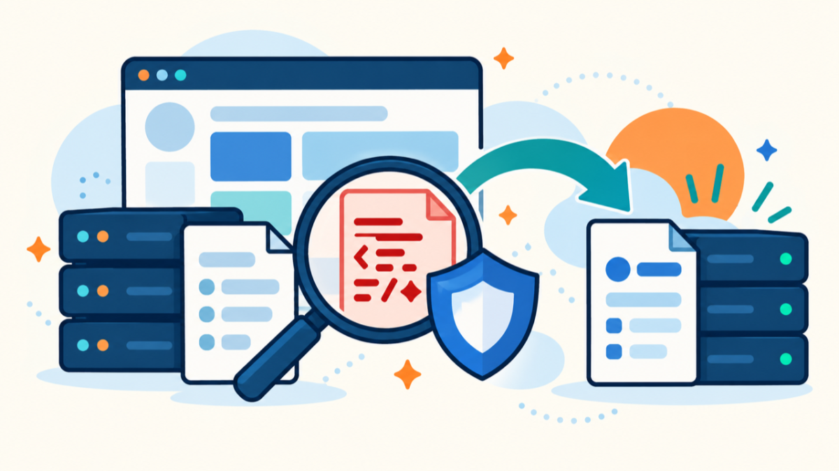 WordPress bootstrap file being isolated and inspected beside a protected web server