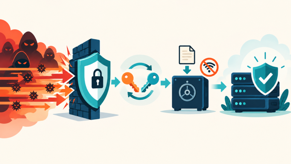 Public WordPress backup access blocked before credential rotation and clean offline recovery
