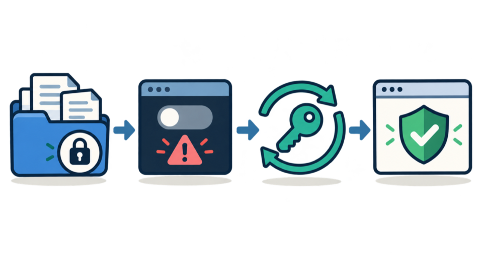 Safe response sequence for disabling a malicious snippet and verifying WordPress recovery